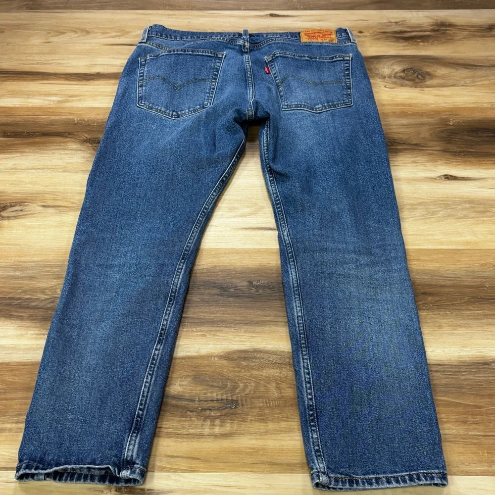Levi's 512 Slim Taper Jeans W36 L30 Denim Cotton Stretch Blue Medium Wash